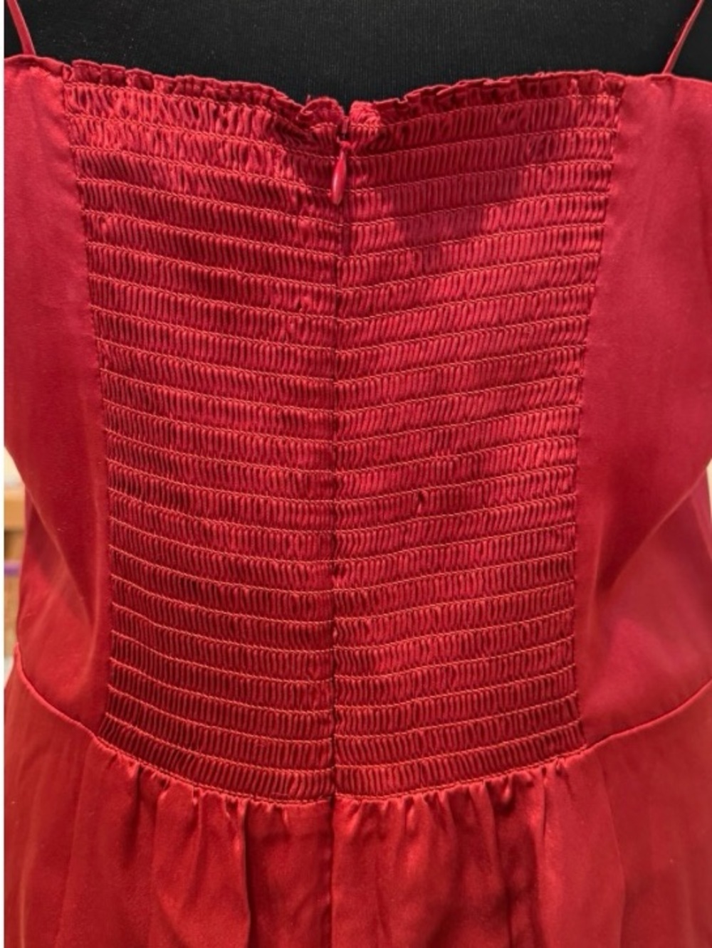 NWT Reformation Frankie Silk Maxi Dress Burgundy Rosette Size 10 - Picture 9 of 10